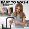 Kitchen Premium Garlic Press Set - Rust Proof Professional Garlic Mincer Tool - Easy-Squeeze, Easy-Clean with Soft - Stainless Steel - 7RDUUJ