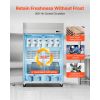 Commercial Freezer, 31.89 in Width Reach In Upright-Freezer Double Door, 32.1 Cu.ft Auto-Defrost Stainless Steel Freezer with 8 Adjustable Shelves