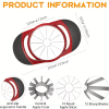 2Pcs 4.72 Inch 12-Blade Apple Slicer, Heavy Duty Stainless Steel Fruit Corer, Suitable for Multiple Fruits & Vegetables