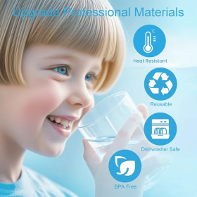3-Layer Sealing 3/5 Gallon Water Bottle Caps (6Pcs), Food Grade Silicone Leak-Proof Lids, No Odor BPA-Free Replacement Caps for Water Jugs