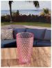 Diamond Cut Acrylic Glasses Drinking Set of 4 (19oz), Plastic Drinking Glasses, BPA Free - as Pic - H5L7L8