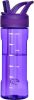 Water Bottle with Straw,Tritan BPA-Free,Leak-Proof Design for Travel,Home, School, (Deep Purple)