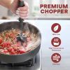 Meat Chopper, Hamburger Grinder, Premium Heat Resistant Smasher for Ground Beef, Burger Grinder Nylon Potato Mix Tool