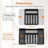 Silverware Drawer Organizer, Expandable Utensil Tray for Kitchen, BPA Free Flatware and - Plastic - 7RMM16