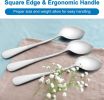 Teaspoon Set of 6, 6.7 Inch Stainless Steel Tea Spoons, Small Spoon Silverware for Coffee Tea Soup Dessert, Non-Toxic & Heavy Duty
