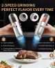 Gravity Electric Salt and Pepper Grinder Set with Rechargeable Base