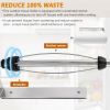 Magnetic Paper Towel Holder for Fridge, No Drill, One Hand Tear Paper Towel Holder with Ratchet Mechanism, Self-Adhesive & Wall Mount for Refrigerator