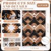 Set of 6 Western Aztec Kitchen Towels Vintage Themed Dish Towel Bathroom Decorative Rustic Cloths for Kitchen Bathroom Home Cooking Housewarming