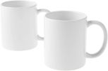 Beveled Blank, Ceramic-Coated, Dishwasher & Microwave Safe Mug to Decorate, Mug Press & Infusible Ink Compatible,12 Oz Sublimation