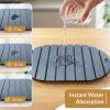 Stone Dish Drying Mat for Kitchen Counter, Quick Dry Diatomaceous Earth Drying Mat, Foldable Absorbent Stone Drying Pad8" × 4" for Dishes, Cups
