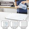 Stone Drying Mat for Kitchen Counter + Sink Caddy | 15.7"x11.8" Diatomaceous Earth Drying Mat with Stainless Steel Feet | Heat Resistant to 450°F | Ec