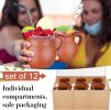 Pack of 12 12 oz Cantaritos De Barro Clay Cups Mexican Clay Mugs Fiesta De Barro Mexicanos Coffee Mugs, Cocktail Glasses and Tea Cups for Tequila