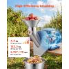 550W Electric Fruit Apple Crusher, SUS304 Desktop Crushing Machine, Grinds Whole Apples Up to 2.76" Dia, 60 KG/H Capacity, Cider Press for Apples