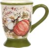 Harvest Morning Set of 4 Ceramic Mugs – Sip coffee, tea, or hot cocoa in cozy autumn style with these beautifully detailed mugs