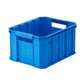 8.5 Gallon Stackable Plastic Utility Crate, Blue