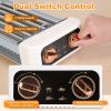 3 In 1 Electric Hot Dog Roller Machine with Grill & Griddle 6-Roller Hot Dog Cooker Smokeless Non-Stick Indoor Outdoor with 3 Temp Levels for BBQ Saus