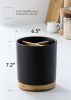 3 Compartment Utensil Holder, Extra Large Utensil Crock, Stable Ceramic Utensil Organizer, Cooking Tool Organizer Set for - Cork - 7RZ1ET