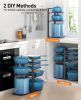 Pots and Pans Organizer: under Cabinet, 20.8" Height Heavy Duty 120LBS Pots Pans Organizer Rack for under Cabinet 8-Tier Adjustable for Big Stockpots