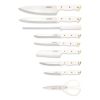 15-Piece Forged Triple Riveted Knife Set with Block Gold