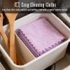 24 Pack Kitchen Dishcloths - Does Not Shed Fluff - Reusable Dish Towels, Dish cloths, Super - Microfiber - 7RM9V6