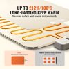 Electric Warming Tray, Food Warming Mat for Buffet, Rollable & Portable Silicone Food Warmer with 4 Adjustable Temperature Settings
