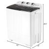 Twin Tub with Built-in Drain Pump XPB45-428S 20Lbs Semi-automatic Twin Tube Washing Machine for Apartment, Dorms, RVs, Camping and More