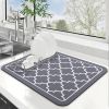 Dish Drying Mat Super Absorbent Drying Mat Large Dish Drying Mats for Kitchen Counter Easy Clean Dish Mat Kitchen Drying Mat15"x 18"
