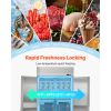 Commercial Freezer, 31.89 in Width Reach In Upright-Freezer Double Door, 32.1 Cu.ft Auto-Defrost Stainless Steel Freezer with 8 Adjustable Shelves