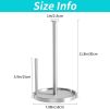 Paper Towel Holder Countertop, Standing Paper Roll Holder with Anti Slip Weighted Base, Stainless Steel Freestanding Paper - Metal [7RMHG6]