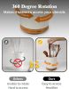 3 Compartment Utensil Holder, Extra Large Utensil Crock, Stable Ceramic Utensil Organizer, Cooking Tool Organizer Set for - Cork [7RZ1E2]