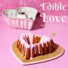 Heart Shaped Cake Pan for Baking, Premium Nonstick & Dishwasher Safe, 9.5-inch, Pink