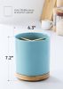 3 Compartment Utensil Holder, Extra Large Utensil Crock, Stable Ceramic Utensil Organizer, Cooking Tool Organizer Set for - Cork [7RMZP8]