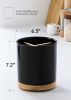 3 Compartment Utensil Holder, Extra Large Utensil Crock, Stable Ceramic Utensil Organizer, Cooking Tool Organizer Set for - Cork [7E7VR2]