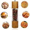 1Pack Wood Pepper Grinder, 8 Inch Salt Mill Pepper Grinder, Pepper Mill