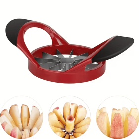 4.72 Inch 12-Blade Apple Slicer, 1Pcs Heavy Duty Fruit Cutter, Versatile Kitchen Tool for Pear Onion Tomato Pitaya