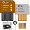 Extra Large Expandable Silverware Organizer, BPA-Free Food-Safe Cutlery Flatware Organizer, Kitchen Utensil Drawer - Plastic [7EX6JP]