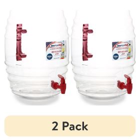 (2 pack) 5 Gallon Vitrolero Red Beverage Dispenser
