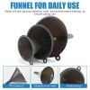 Plastic Kitchen Funnel Set of 3, Round Kitchen Funnels for Filling Bottles, Durable and Multifunctional Funnels for Filling Canning, Cooking