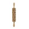 Baking Cookies Fondant Cake Dough Engraved Roller Rolling Pin