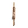 Baking Cookies Fondant Cake Dough Engraved Roller Rolling Pin