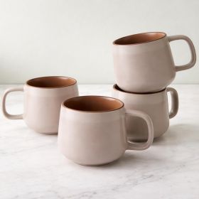 Large Ceramic Coffee Mugs Set of 4 | 16 oz Stoneware Coffee Cups | Lead-Free (Material: Stoneware)