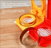 Round Sandwich Cutter and Sealer - Uncrustables Bread Maker for Kids, PP & Stainless Steel Pocket Sandwich Mold
