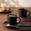 13OZ Coffee Mugs Set of 4, Stoneware Coffee Cups, Ceramic Latte Mug for Man, Woman, Dad, Mom, Modern Tea Mugs for Latte/Cappuccino/Cocoa/Milk