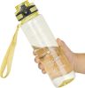 Water Bottle, 32oz Motivational Sports Water Bottle with Time Marker - Times to Drink - Tritan, BPA Free, Wide Mouth Leakproof