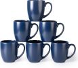 12oz Coffee Mugs Set of 6, Large Ceramic Coffee Mugs for Man, Woman, Dad, Mom