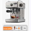 PSH10A-SL 1350W Semi-Automatic Coffee Maker-Cold/Hot Brew with 95°C Brewing, 135°C Steam, 58mm Powder Hammer, 20Bar Steam Blower, Temperature Control