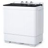 Twin Tub with Built-in Drain Pump XPB65-2168S 26Lbs Semi-automatic Twin Tube Washing Machine for Apartment, Dorms, RVs, Camping and More