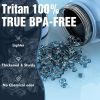 Water Bottle, 32oz Motivational Sports Water Bottle with Time Marker - Times to Drink - Tritan, BPA Free, Wide Mouth Leakproof