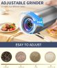 Gravity Electric Salt and Pepper Grinder Set, Battery Powered Automatic Pepper Mills with Adjustable Coarseness, One Hand Operation
