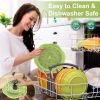 Chicken Shredder Large Chicken Breast Shredder Tool Twist with Brush&Fork, Visible Meat Shredder Machine, Anti-Slip Strip, Ergonomic Handle, BPA Free